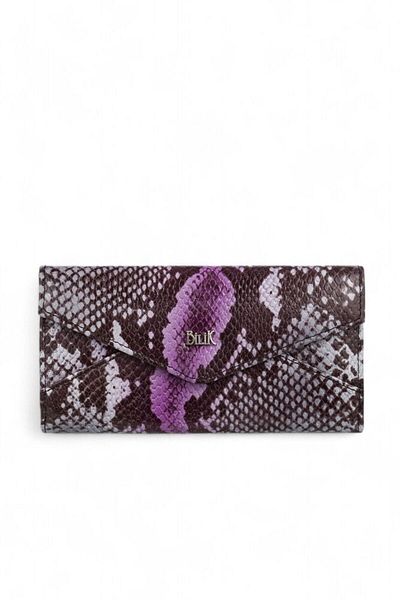 Bilik Deri Purple-Snake-White Women's Wallet Bsh 3071
