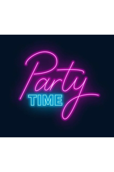 Disa Neon LED Dekoratif Aydınlatma -Party Time, 60x55cm-