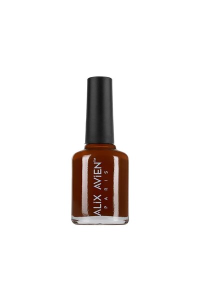 Alix Avien Kiremit Kahve Oje 12 - Yüksek Pigmentli Uzun Süreli Kalıcılık Hızlı Kuruma - Nail Lacquer 12