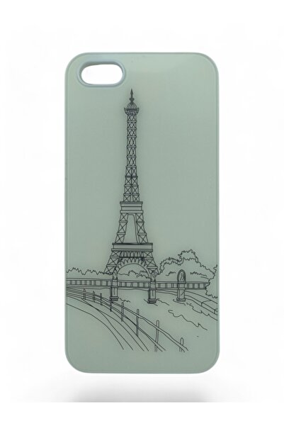 batuteknoloji İphone 5S Eyfel Baskı Mika Lux Kapak