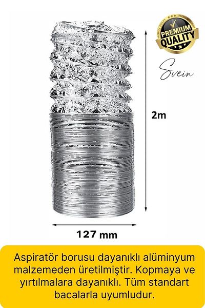 Svein Premium Aluminum Band Chimney Flap - Fireproof and Leak Proof Vent Kitchen