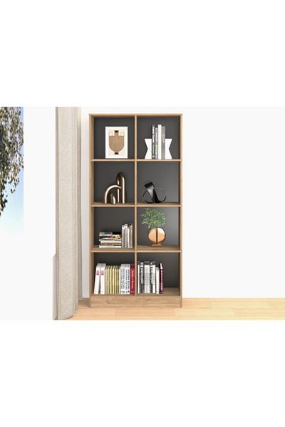 micasa Elegant Design 4-Tier Melamine Floor Standing Bookcase