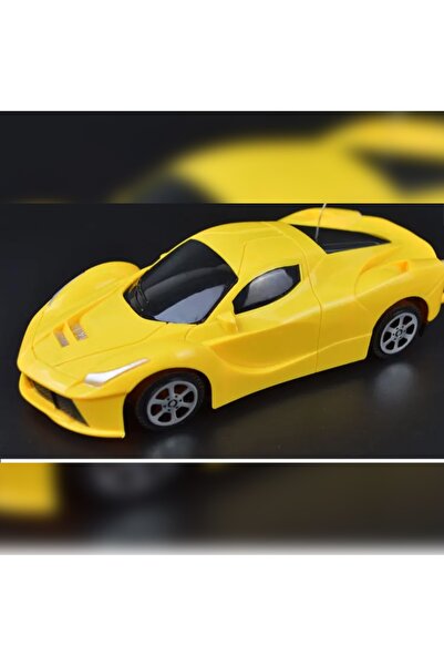 abnturk 2 Fonksiyonlu 1.24 Ölçek Sarı Renk Uzaktan Kumandalı Araba Yarış Arabası