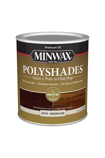 Minwax صبغة خشب ساتان من بولي شايدز 0.5 نقطة