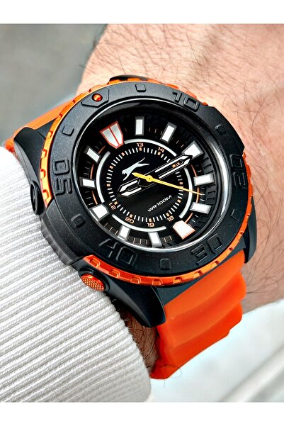 Slazenger Inner Dial Light 10 Atm Waterproof Silicone Band Men's Wristwatch