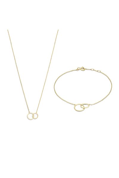 Isabel Bernard Cadeau D'isabel 14 Karat | Gold Halskette Und Armband Geschenksets Ib90130