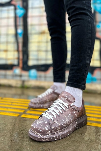 Chekich Ch254 Cbt Pittura Ανδρικά παπούτσια 548 Brown / White Splush