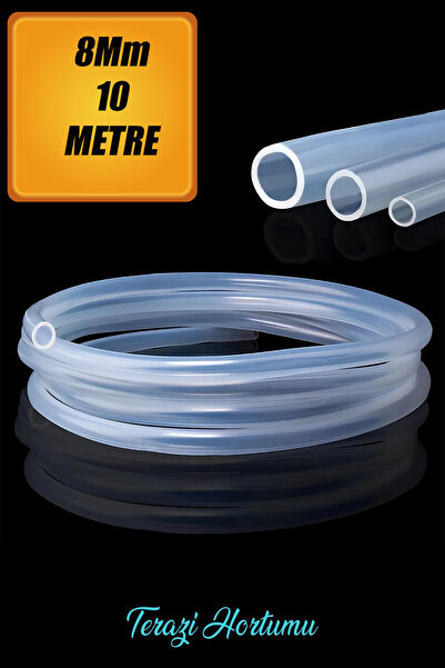 NUBLADO 10 Metre Şeffaf Terazi Hortumu (İÇ ÇAP 8 MM) Termosifon Otomobil Kapı...