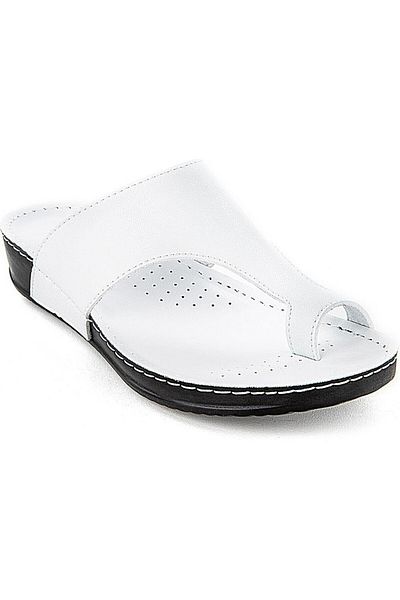 Muya Women's Flip Flops with Intermediate Anatomical Sole, Black-White
