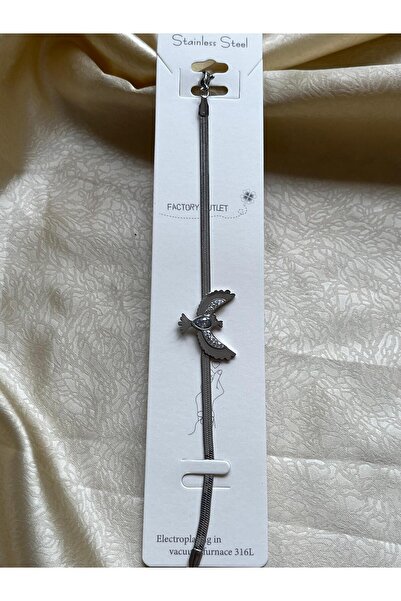 stainles steel Yılan Derisi Zincir Anka Kuşu Bileklik (Paslanmaz Çelik,Gümüş ...