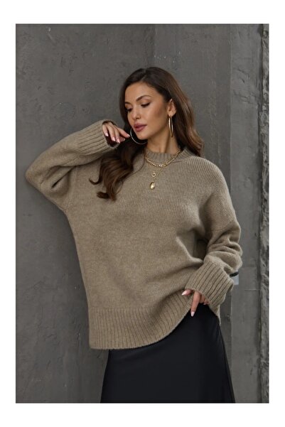 sportiness PULOVER DE TRICO DE BAZĂ OVERSIZE