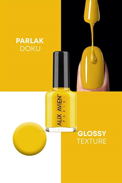 Alix Avien Sarı Oje 68 - Yüksek Pigmentli Uzun Süreli Kalıcılık Hızlı Kuruma - Nail Lacquer 68