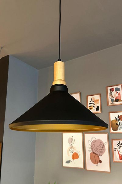 Bamyum Sparrow Black Wooden Headboard Chandelier Single Modern Decorative Pendant Lamp Cafe Kitchen Living Room
