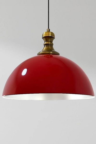 Bamyum Red Pino Single Chandelier Antique Head Retro Pendant Lamp Restaurant Hall Cafe Living Room Chandeliers