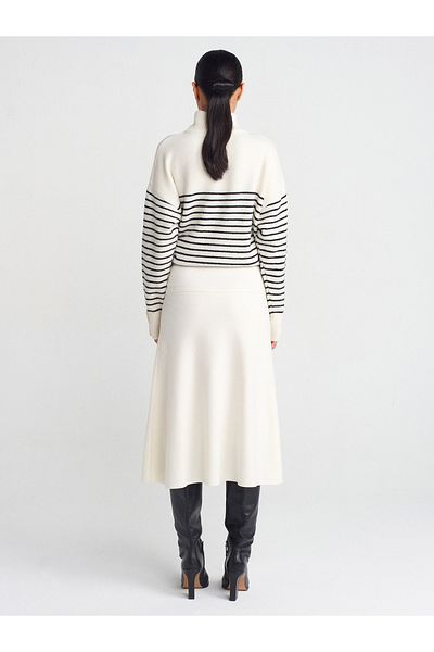 Dilvin 80390 Thessaloniki Midi Ecru Skirt