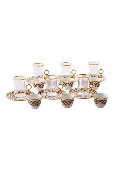 Byblos 18-Piece Coffee And Tea Set Multicolour 5x5x9cm