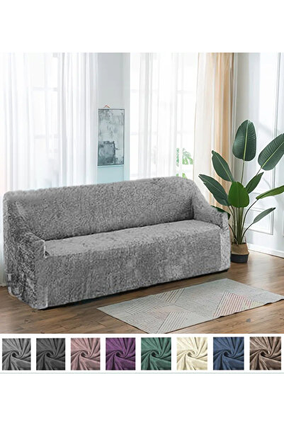 upmall Husa de canapea 3 locuri din catifea Husa de canapea elastica| Husa de...