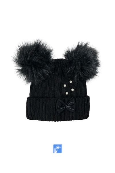 Kardelen Butik Denizli Double Pompom Decorated Beret