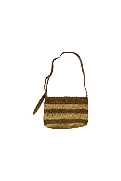 Hasır El Yapımı Örgü Çanta, Kadın Omuz Çantası, Plaj Çantası, Tasarım, Handmade