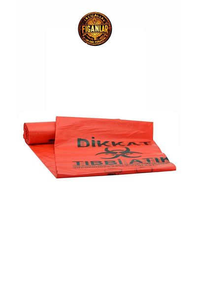 figanlar ambalaj 800 g Thick Figanlar Waste Bag - Jumbo Large Size 80X110Cm Medical Garbage Bag 100Pcs