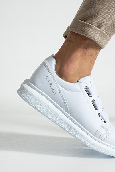 L.A Polo 341 Beyaz Renk Beyaz Tabanlı Günlük Erkek Spor Ayakkabı