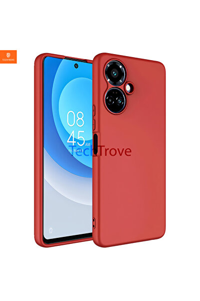 TechTrove Tecno Camon 19 Pro Kılıf İçi Kadife Süet Tasarımlı Kamera Korumalı ...