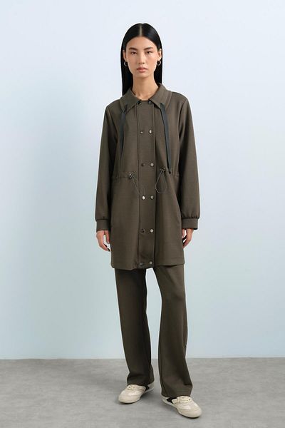 Nihan Pants - Wear-And-Take Knitted Suit Khaki