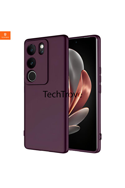 TechTrove Vivo V29 5g Kılıf Içi Kadife Süet Tasarımlı Kamera Korumalı Renkli Silikon A Kalite Lansman Kapak