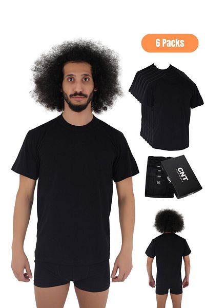 CNT Men's Undershirt T-shirt Cotton 6 Pack Premium
