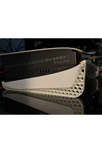 Goplast Premium Petek Görünümlü PS5 Slim Disc Yatay Stand Playtation 5 Slim C...