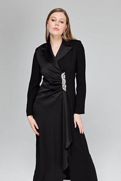 Nihan Şık Kaftan Pantolon Takım Siyah