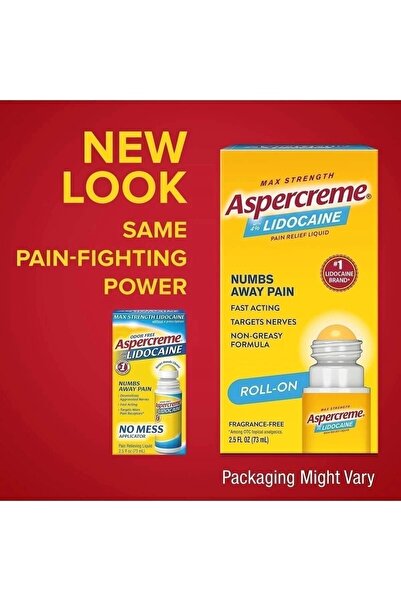 Aspercreme Lidocaine Roll On 73 Ml.