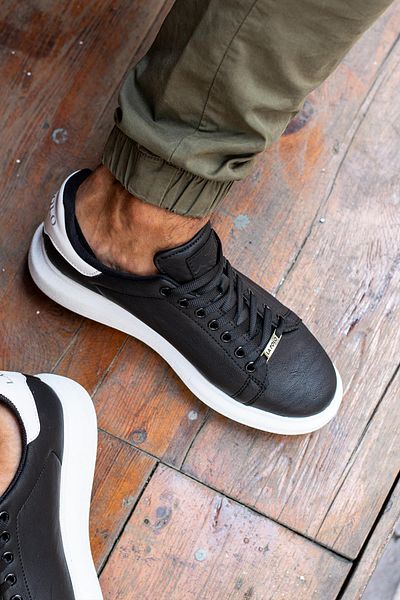 L.A Polo Black - 051 Unisex Mcqueen Style Sports Shoes
