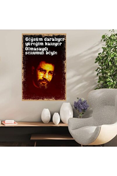 DURUSOY Ahşap Retro Mdf Poster , Komik Sözler , Duvar Yazıları , Manzara ,  T...