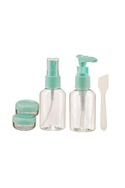 Yenimiyeni 5 Li Şeffaf Seyehat Kiti Kozmetik Dolum Seti