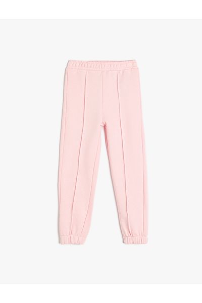 Koton Ribbed Basic Jogger Sweatpants with Elastic Waist