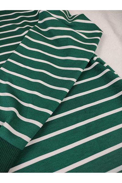 ALMİNA Modal Fabric Stripes Tunic Sweatshirt
