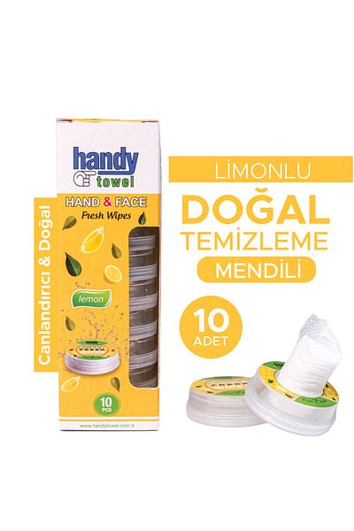 HandyTowel Natural Cleansing Wipes with Lemon