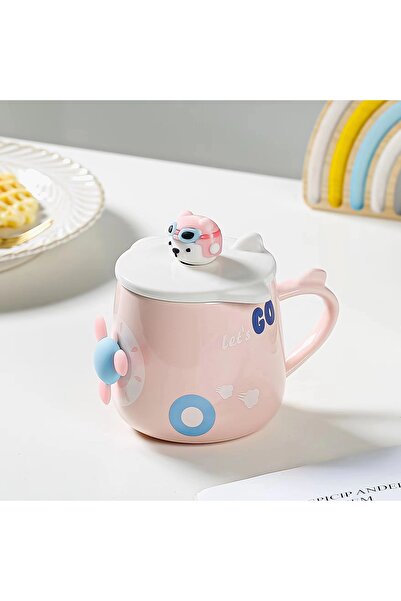 Livava Kamikaze Ceramic Mug, Pink, 9X9