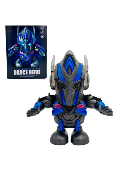 mavi su dünyası Pilli Dans Eden Mavi Renk Robot - Mavi Su Dünyası