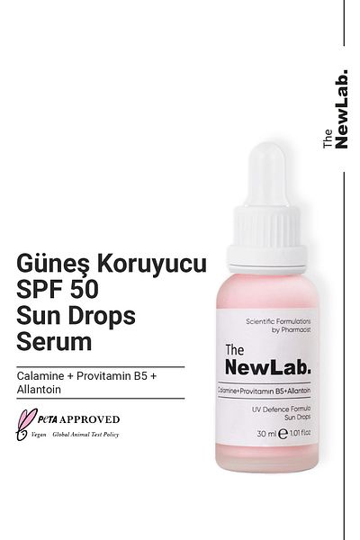 The NewLab Sun Drops Serum - Sunscreen Spf 50, Uva/Uvb Pa