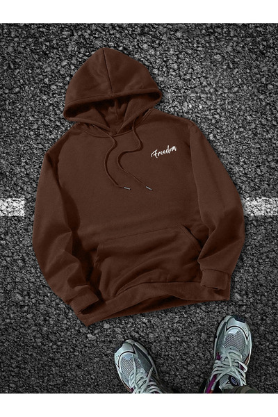 MODAVİBE Hanorac cu glugă din bumbac-poliester |   Opțiuni elegante și confor...