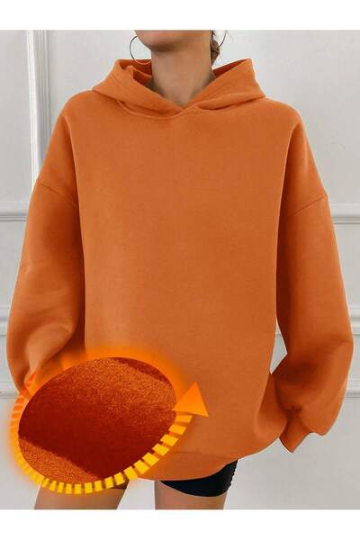 MODAVİBE Hanorac cu glugă din bumbac-poliester |   Opțiuni elegante și confor...