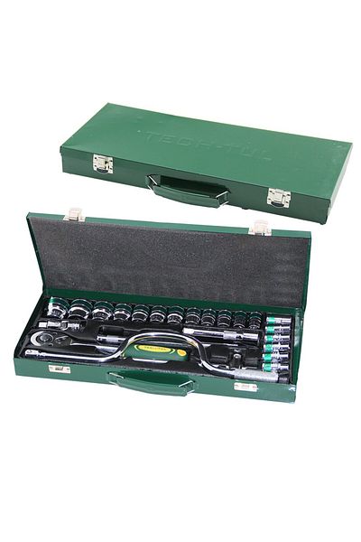 Mu Art Ahşap Mirror 24 Pcs Socket Set with Metal Bag (5175)