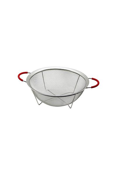 FRD GROUP 22cm Wire Basket Metal Strainer Silicone Sheath Handle Metal Frame - Foot (5235)