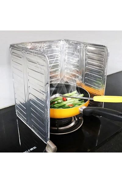 Yenimiyeni Stove Oil Protector Aluminum Plate 32.5 x 84 Cm