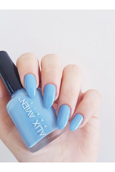 Alix Avien Açık Mavi 63 - Yüksek Pigmentli Uzun Süreli Kalıcılık Hızlı Kuruma - Nail Lacquer 63