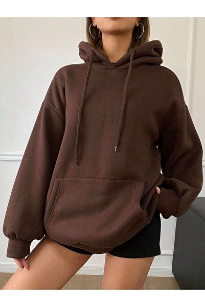 MODAVİBE Hanorac cu glugă din bumbac-poliester |   Opțiuni elegante și confor...