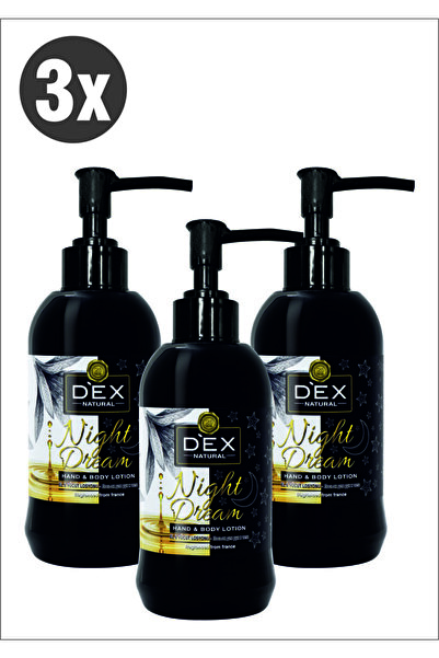Dex 250 ml Night Hand and Body Lotion - 3 Pieces