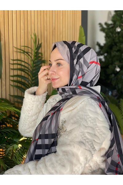 Loryan Καπνιστό Loryan Scarf Diamond καρό σάλι